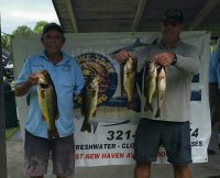Dwayne Haga and Dave Metzler with the first place Lake Washington 14.93 lbs